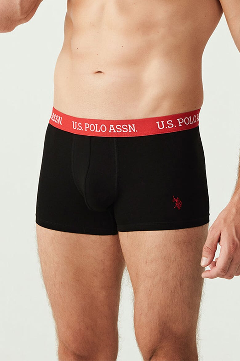 US Polo Assn Боксерки с памук и лого - 3 чифта - Pepit.bg