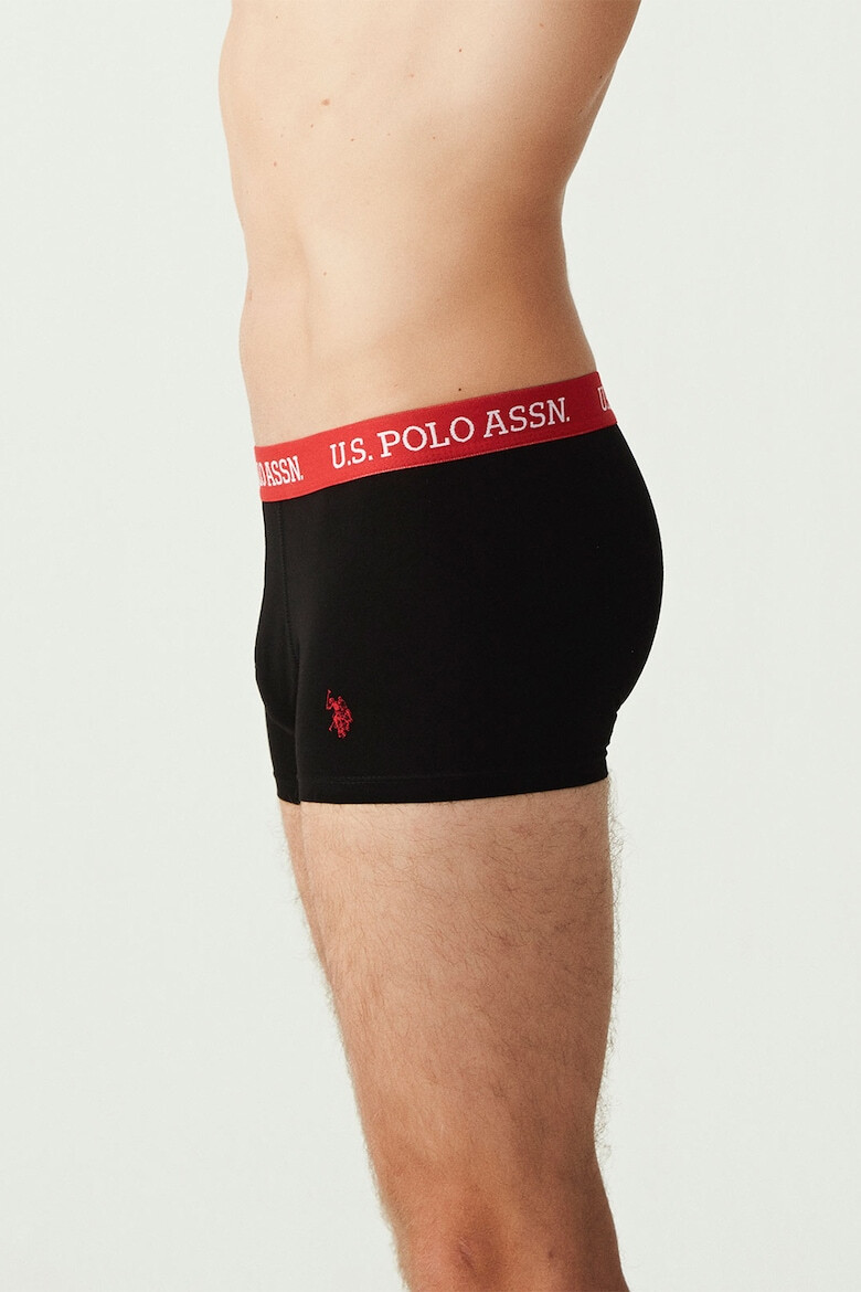 US Polo Assn Боксерки с памук и лого - 3 чифта - Pepit.bg