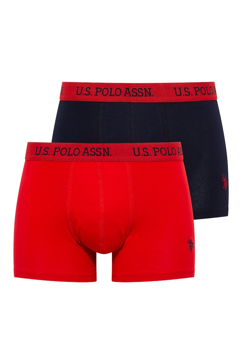 US Polo Assn Боксерки с памук с лого - 2 чифта - Pepit.bg