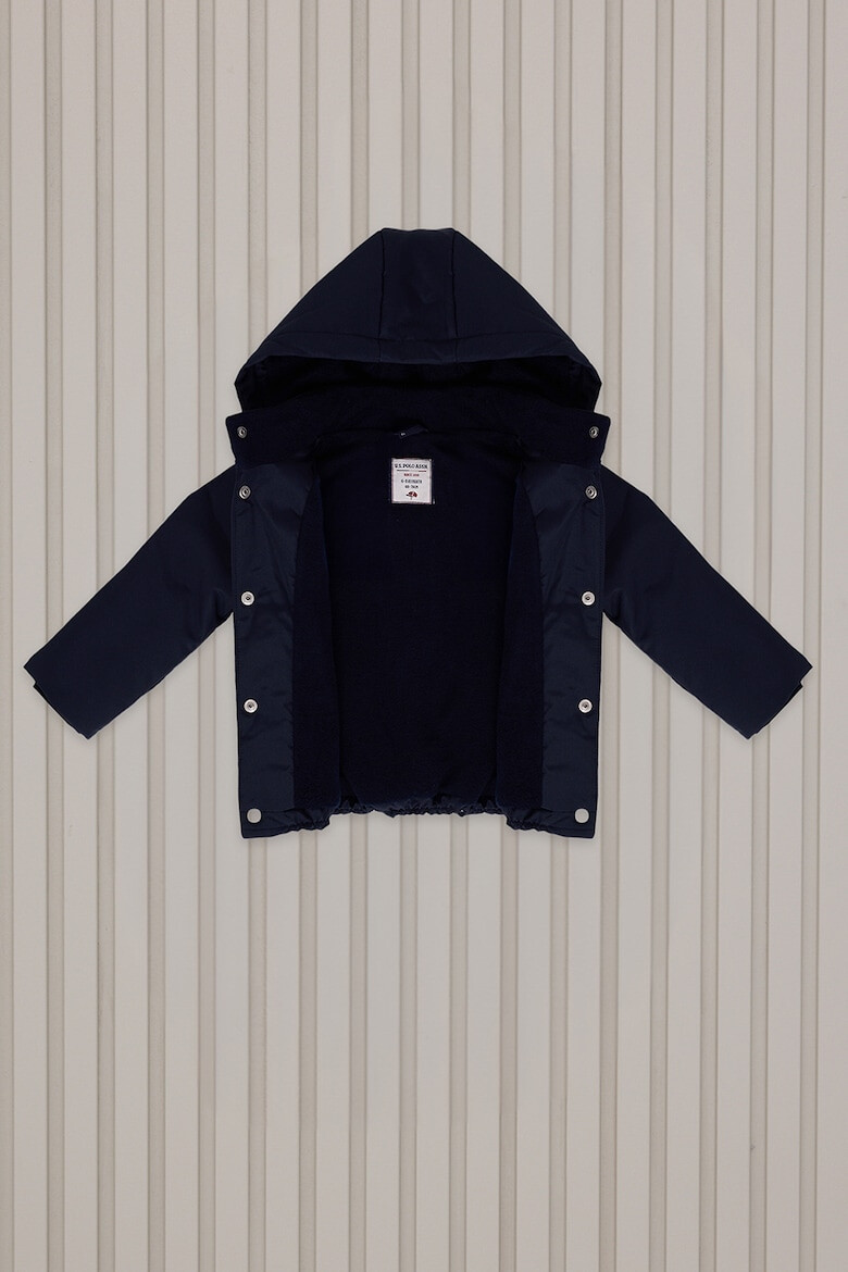 US Polo Assn Яке с качулка - Ултрамарин синьо - Pepit.bg