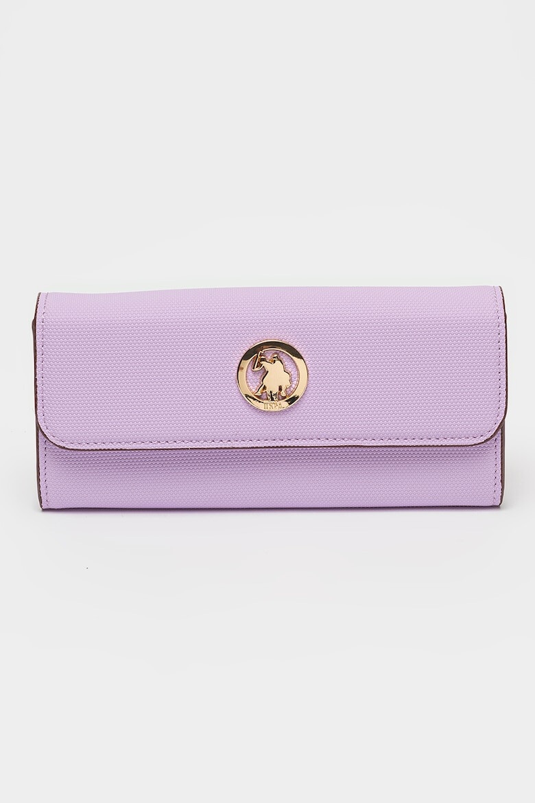US Polo Assn Портфейл с капаче и лого - Pepit.bg