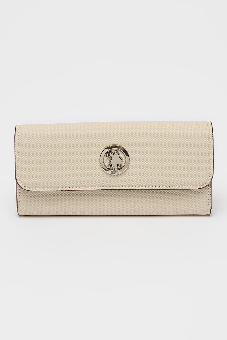 US Polo Assn Портфейл с капаче и лого - Pepit.bg