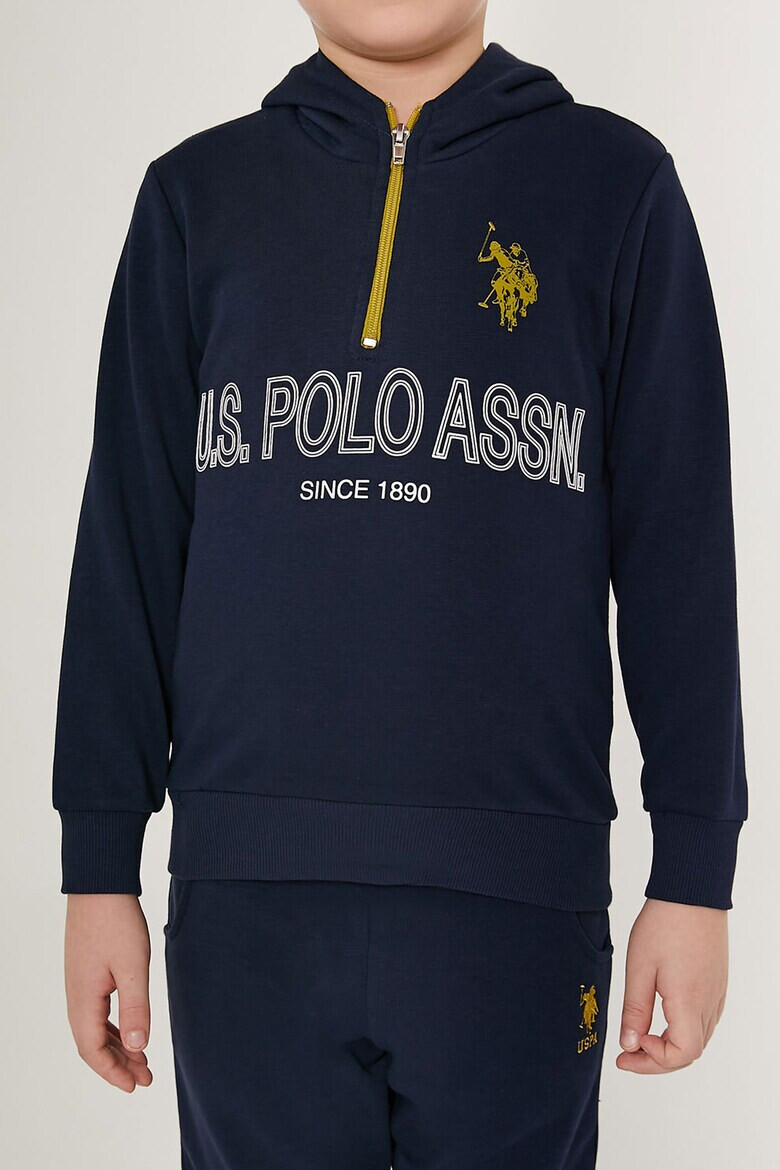 US Polo Assn Спортен екип с лого Син - Pepit.bg