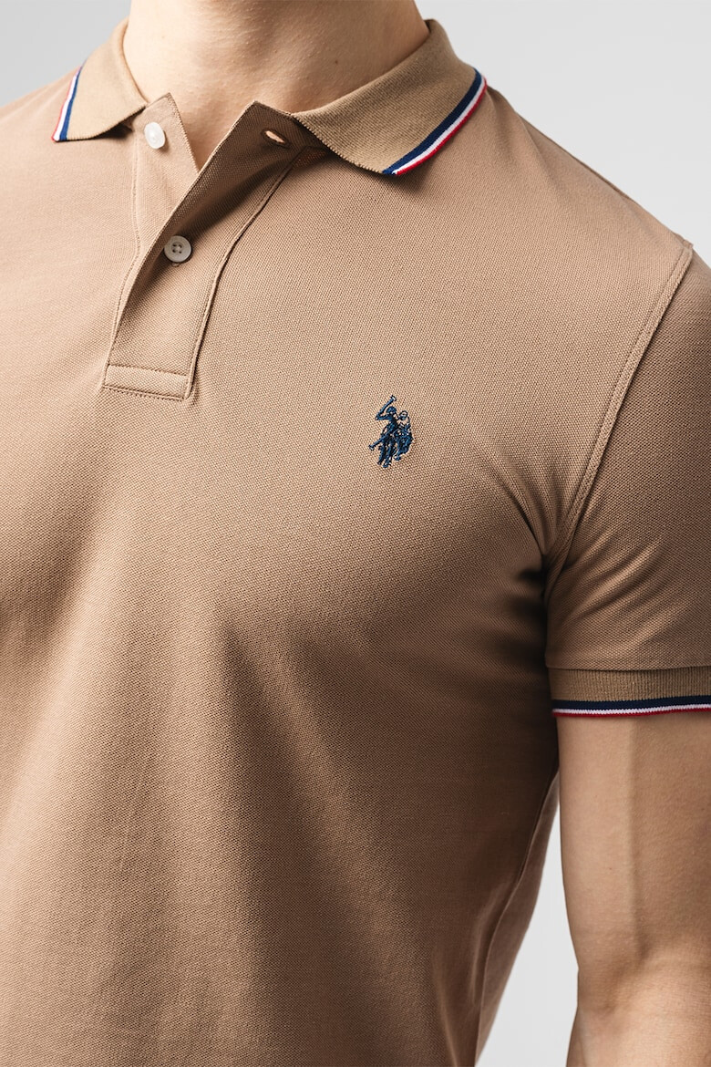 US Polo Assn Тениска с яка - Pepit.bg