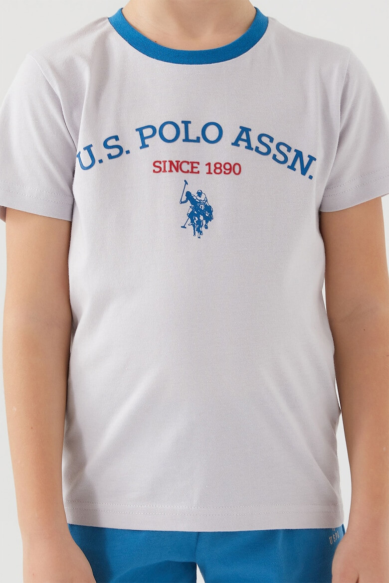 US Polo Assn Тениска с лого и шорти - 2 части - Pepit.bg