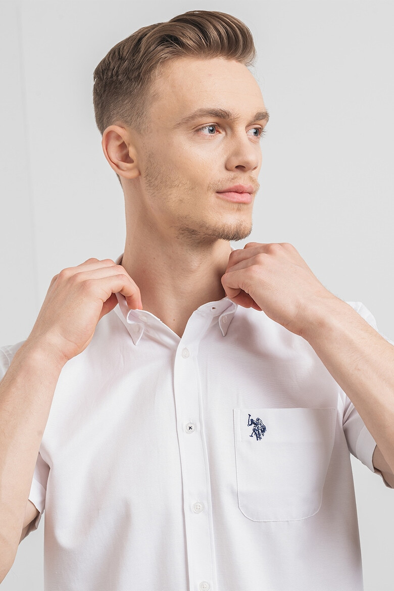 US Polo Assn U.S. Polo Assn Риза с яка с копчета - Pepit.bg