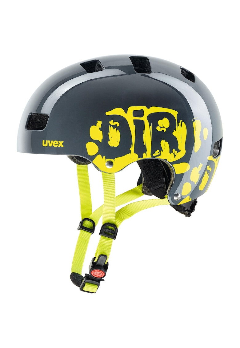 Uvex Каска за колоездене Kid 3 Dirtbike Grey-Lime 51-55 см - Pepit.bg