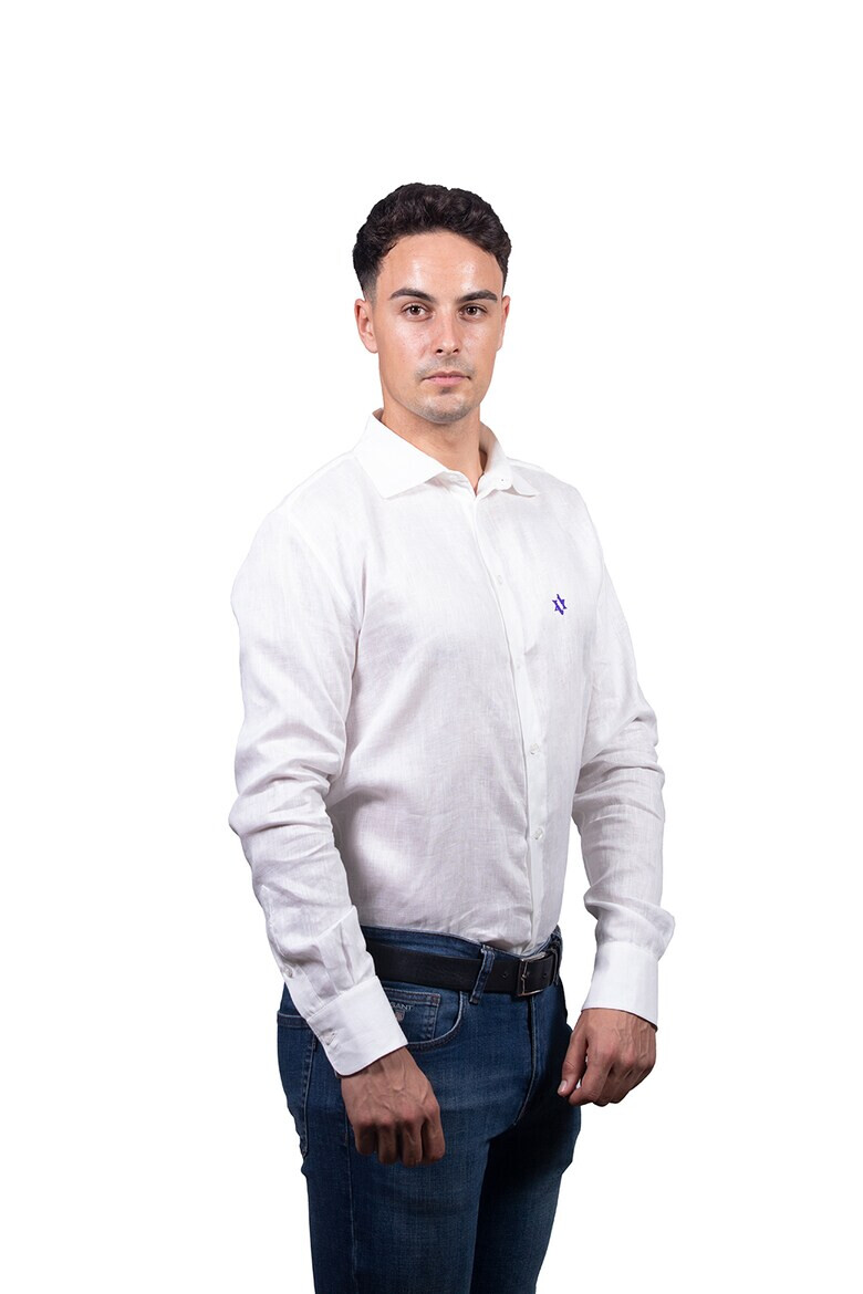 UVIA Ленена риза с бродерии - Pepit.bg