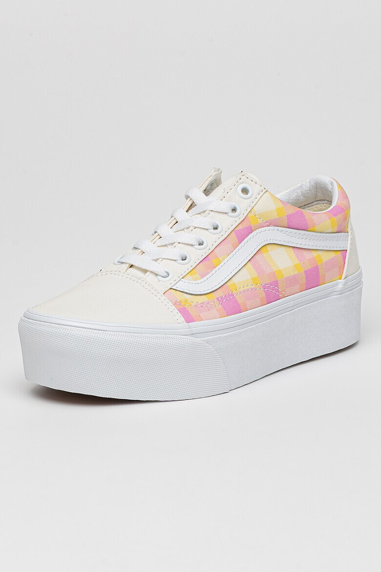 Vans Карирани кецове Old Skool с равна платформа - Pepit.bg