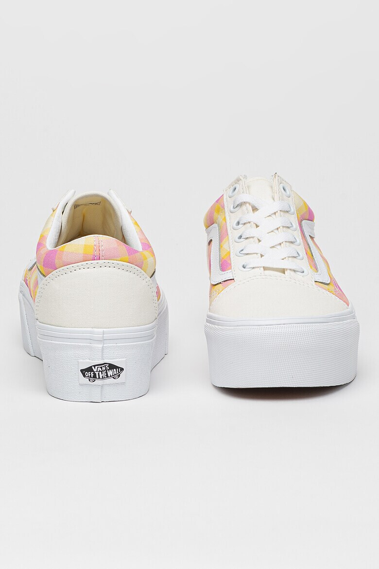 Vans Карирани кецове Old Skool с равна платформа - Pepit.bg