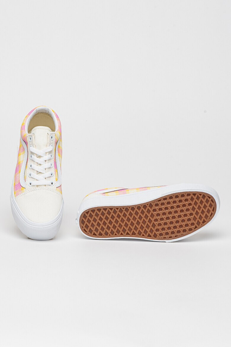Vans Карирани кецове Old Skool с равна платформа - Pepit.bg