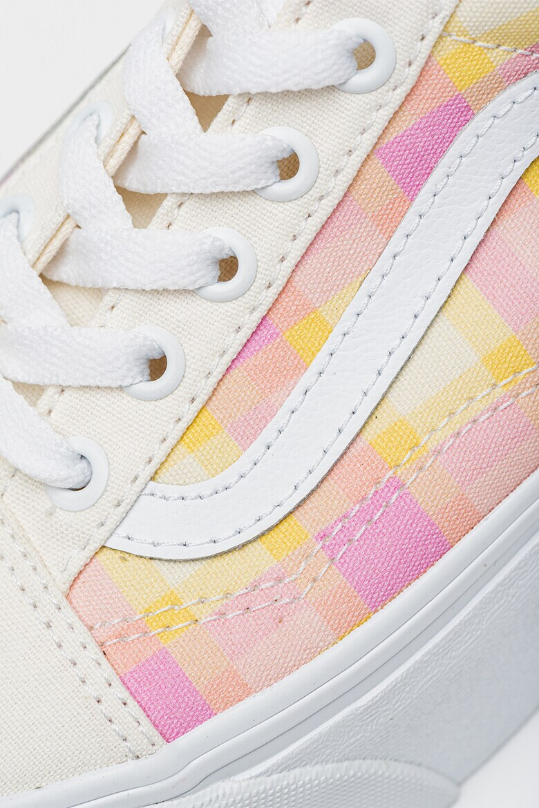 Vans Карирани кецове Old Skool с равна платформа - Pepit.bg