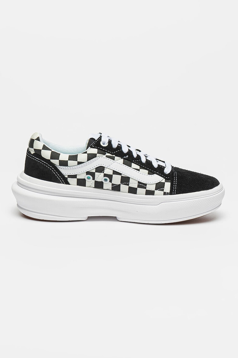 Vans Кецове Old Skool Overt с велур - Бял/Черен - Pepit.bg