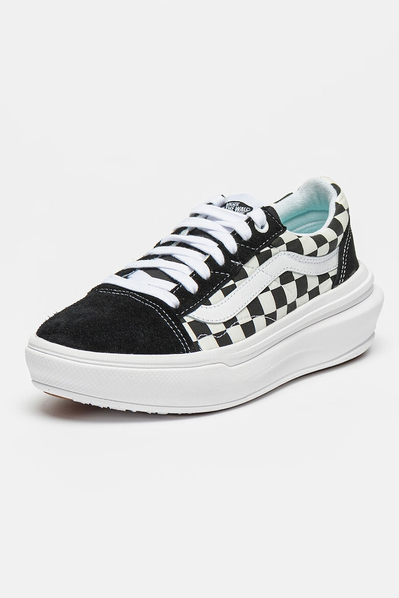 Vans Кецове Old Skool Overt с велур - Бял/Черен - Pepit.bg