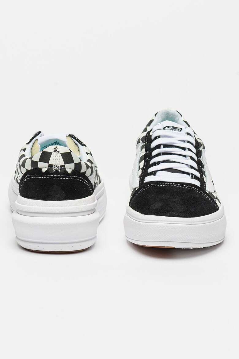 Vans Кецове Old Skool Overt с велур - Бял/Черен - Pepit.bg