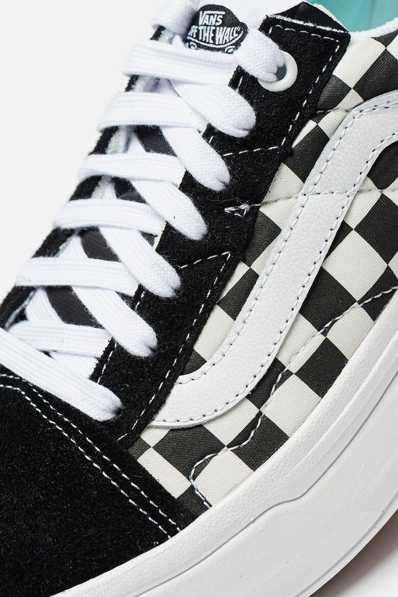 Vans Кецове Old Skool Overt с велур - Бял/Черен - Pepit.bg