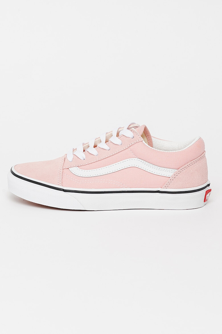 Vans Кецове Old Skool с кожа - Розово - Pepit.bg