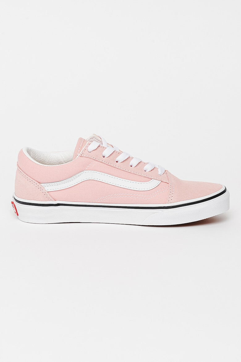 Vans Кецове Old Skool с кожа - Розово - Pepit.bg