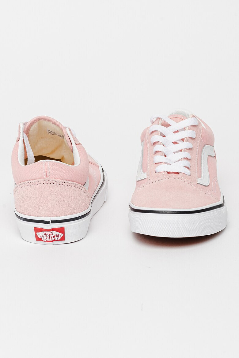 Vans Кецове Old Skool с кожа - Розово - Pepit.bg