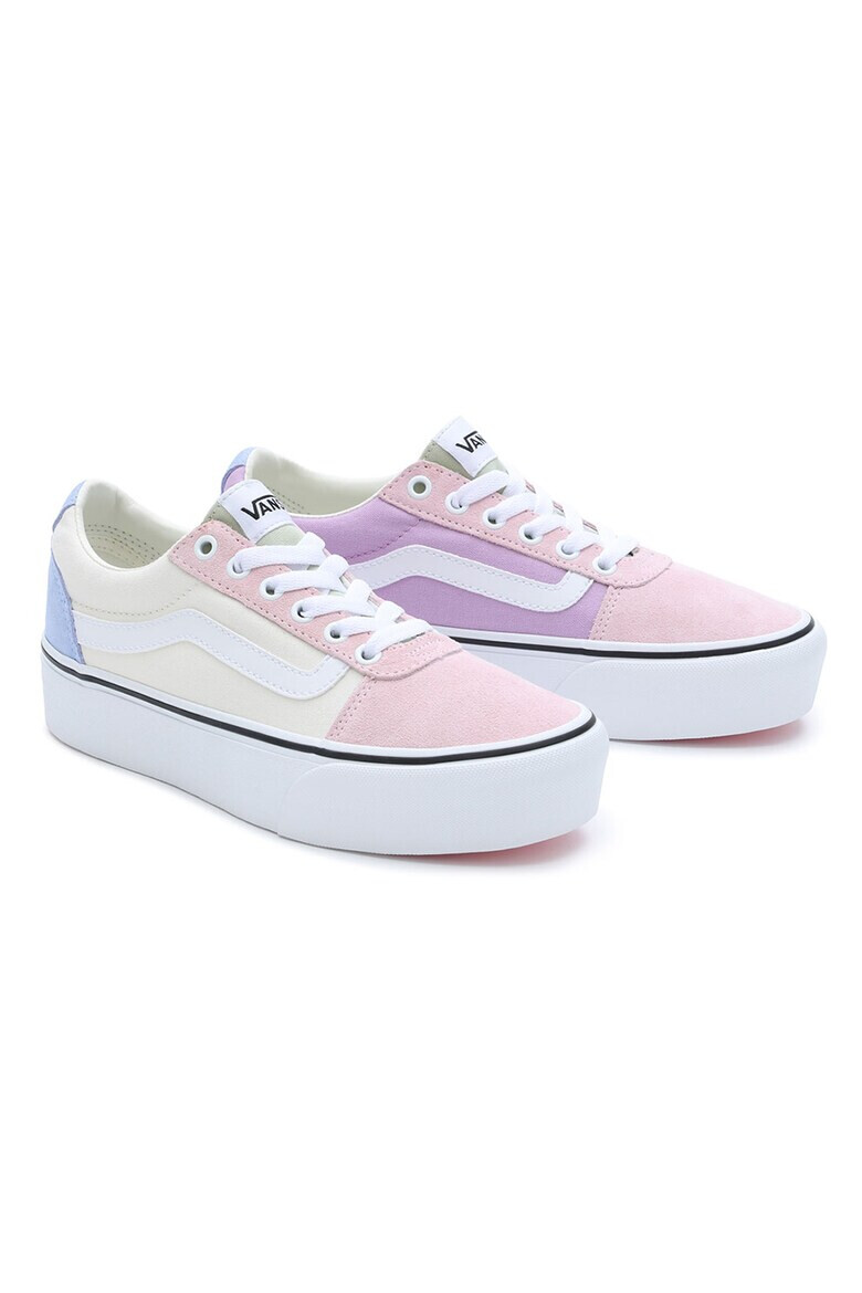 Vans Кецове Ward с платформа и велур - Pepit.bg