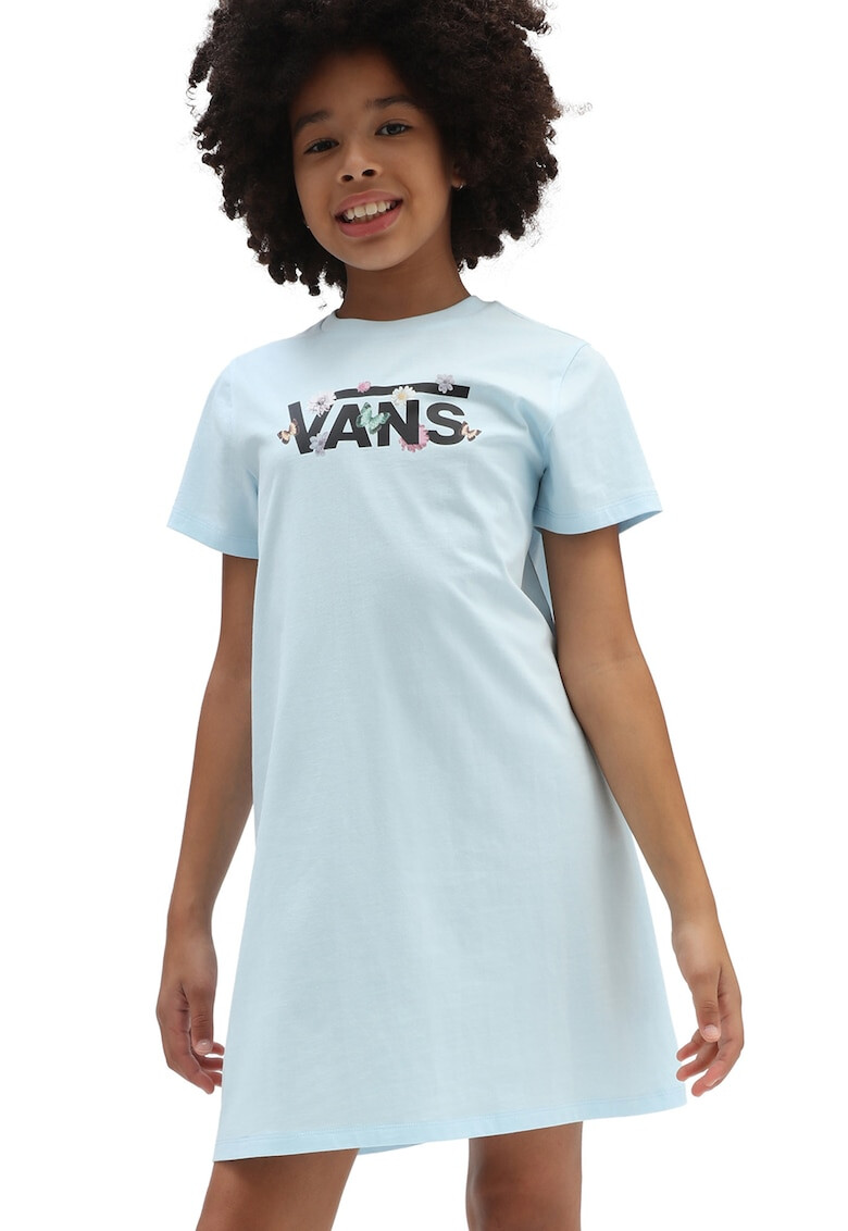 Vans Рокля тип тениска с овално деколте и лого - Pepit.bg