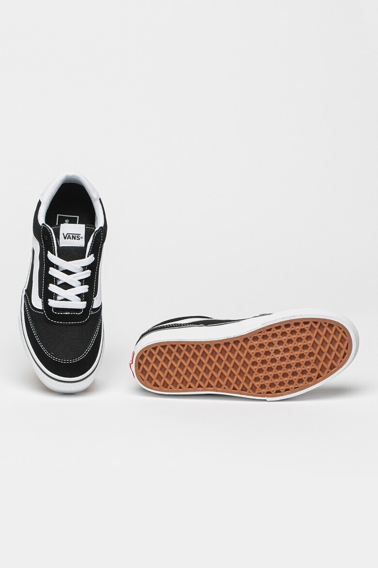 Vans Текстилни кецове Brooklyn с велур - Бял/Черен - Pepit.bg