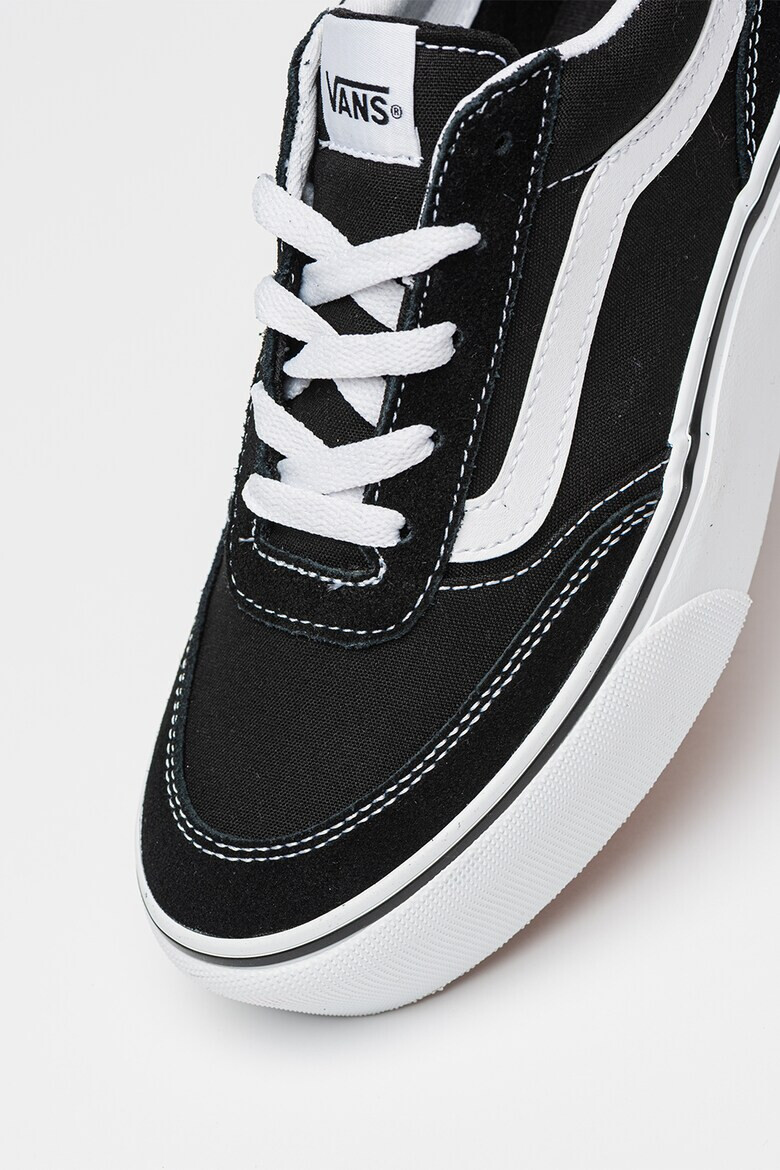 Vans Текстилни кецове Brooklyn с велур - Бял/Черен - Pepit.bg