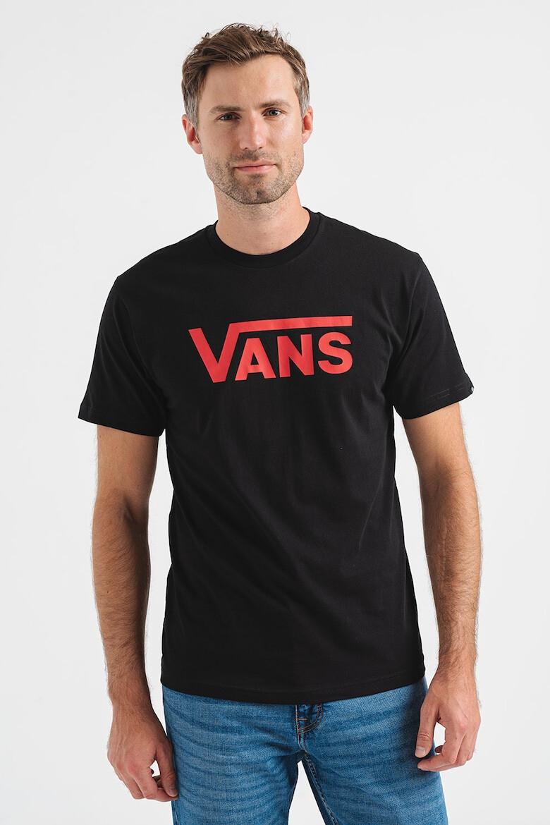 Vans Тениска с овално деколте и лого - Pepit.bg