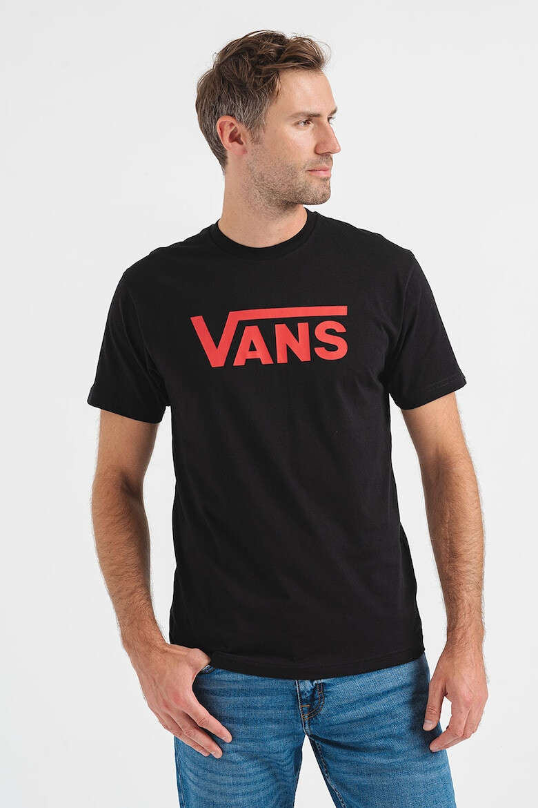 Vans Тениска с овално деколте и лого - Pepit.bg