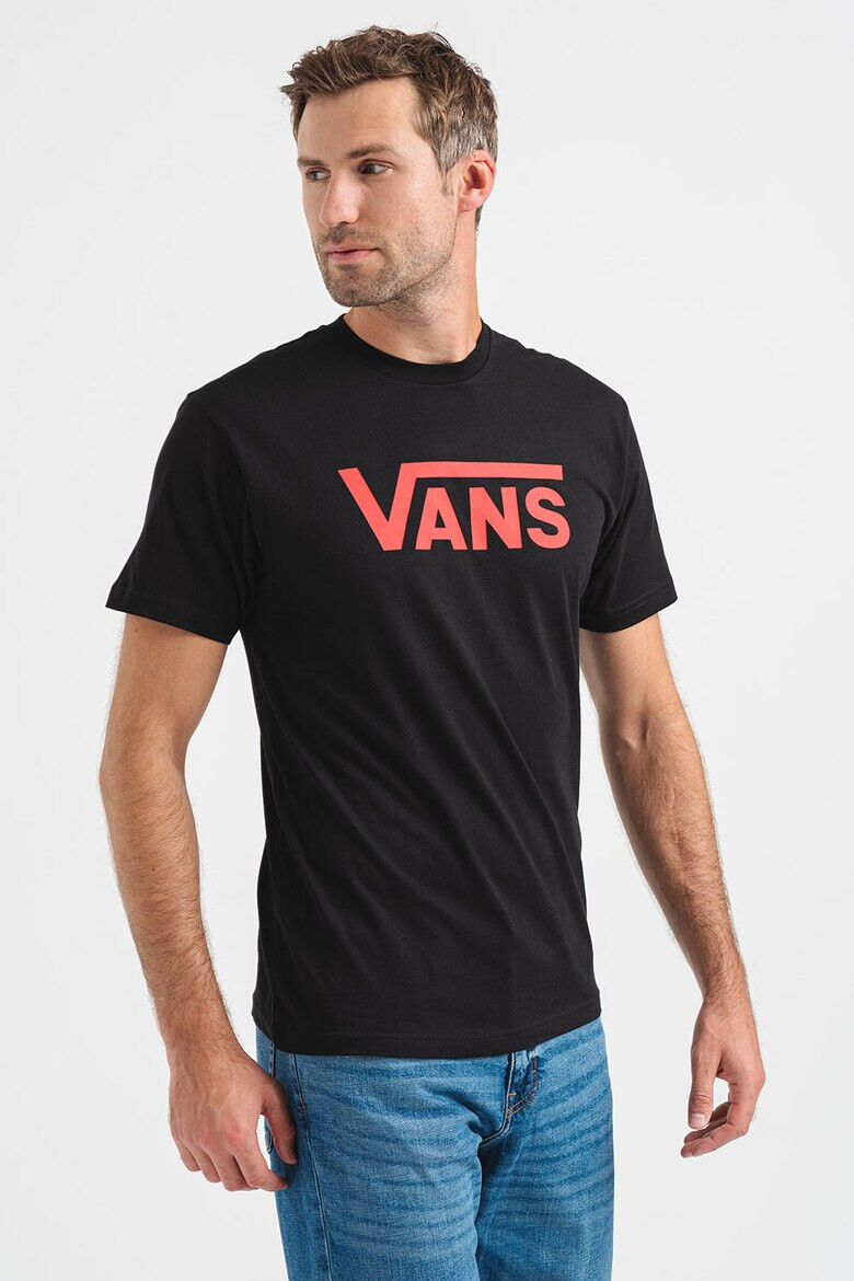 Vans Тениска с овално деколте и лого - Pepit.bg