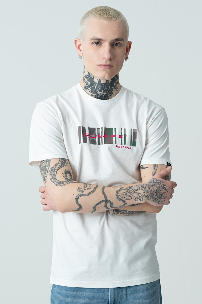 Vans Тениска с овално деколте и лого - Pepit.bg