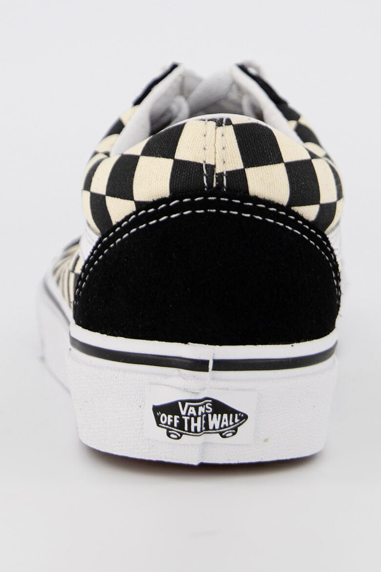 Vans Унисекс карирани кецове Old Skool с велур - Pepit.bg