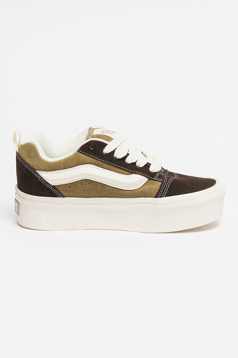Vans Велурени кецове Knu Stack с равна платформа и контрасти - Pepit.bg