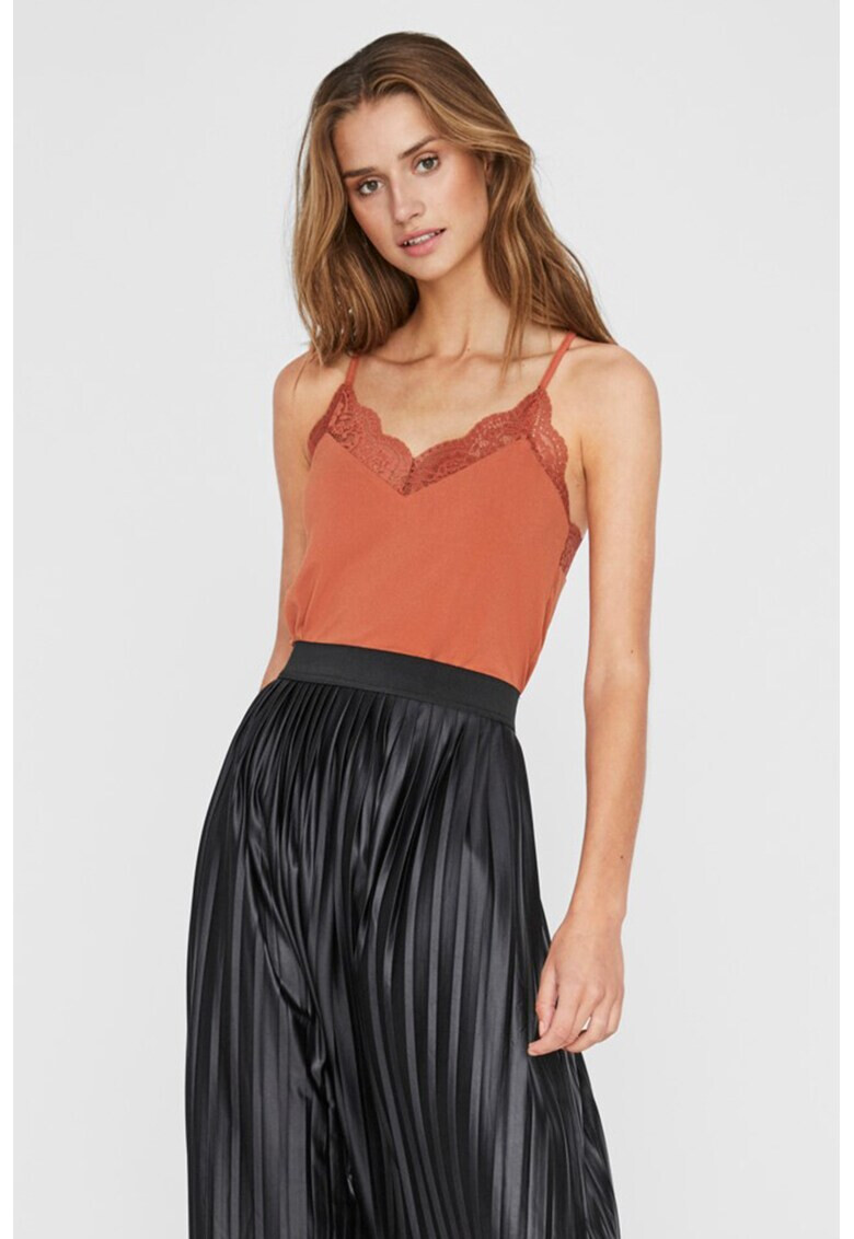 Vero Moda Блуза без ръкави с дантела - Pepit.bg
