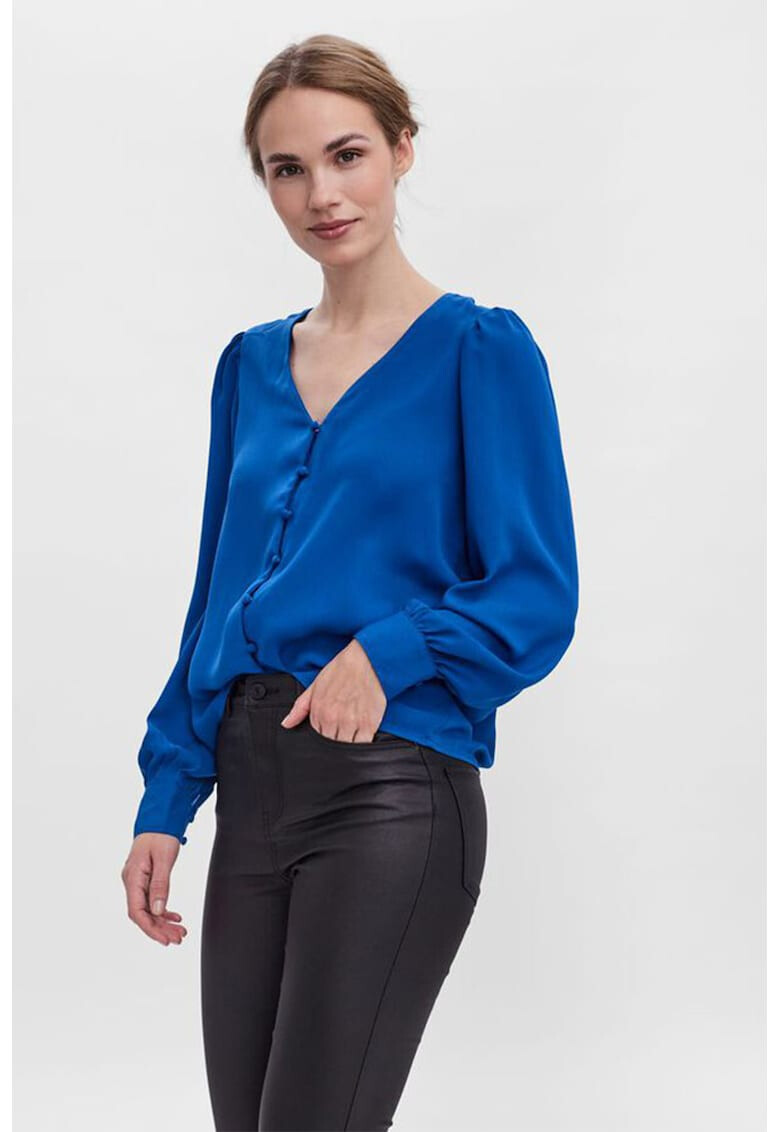 Vero Moda Блуза с шпиц и дълги ръкави - Pepit.bg