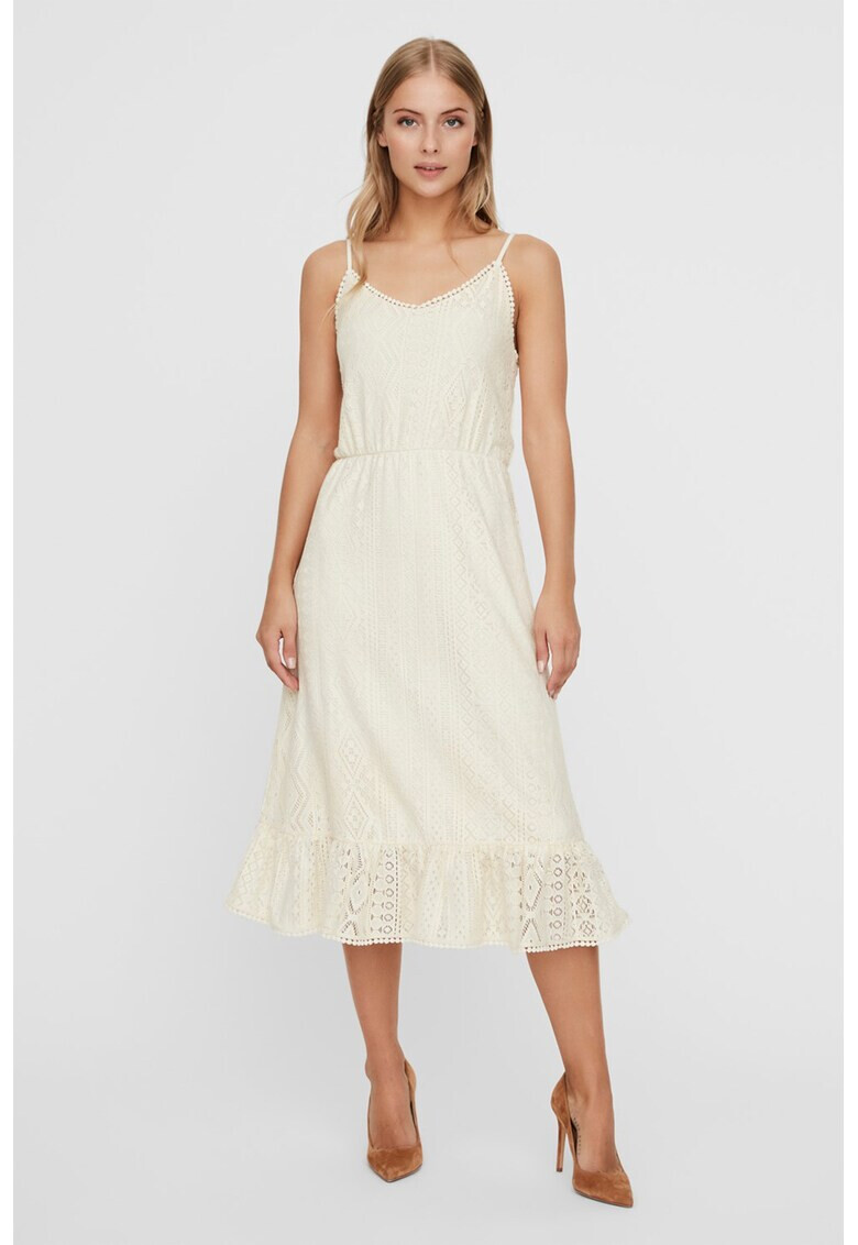 Vero Moda Дантелена рокля Lea с шпиц - Pepit.bg