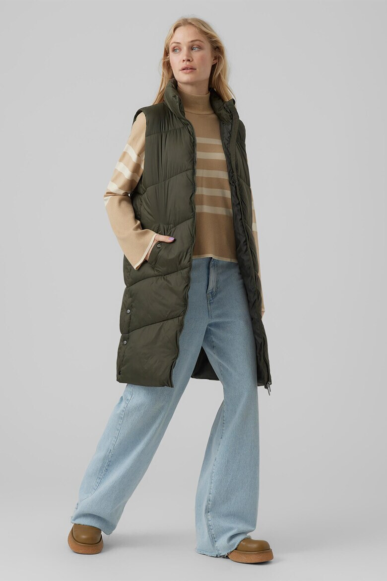 Vero Moda Дълъг капитониран елек - Pepit.bg