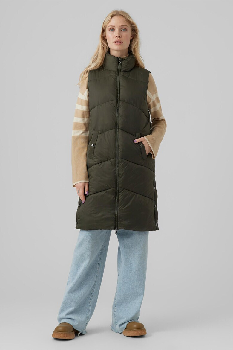 Vero Moda Дълъг капитониран елек - Pepit.bg