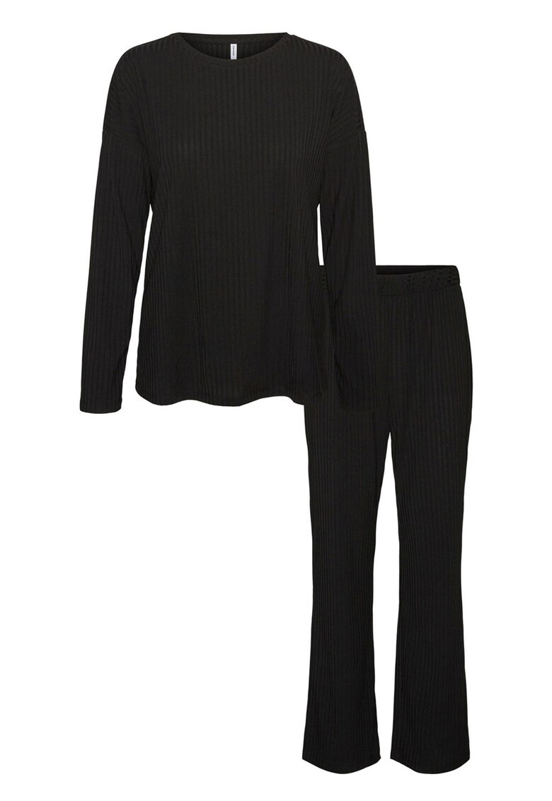 Vero Moda Дълга рипсена пижама - Pepit.bg