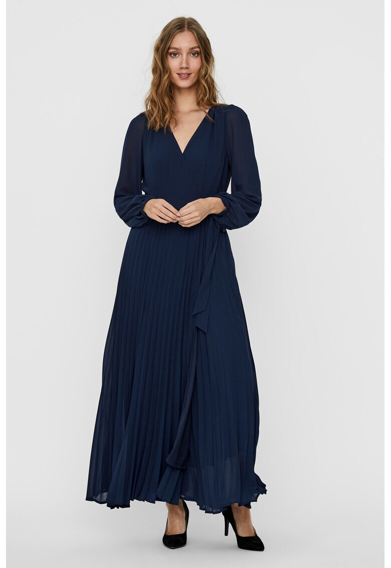 Vero Moda Дълга рокля със застъпване - Pepit.bg