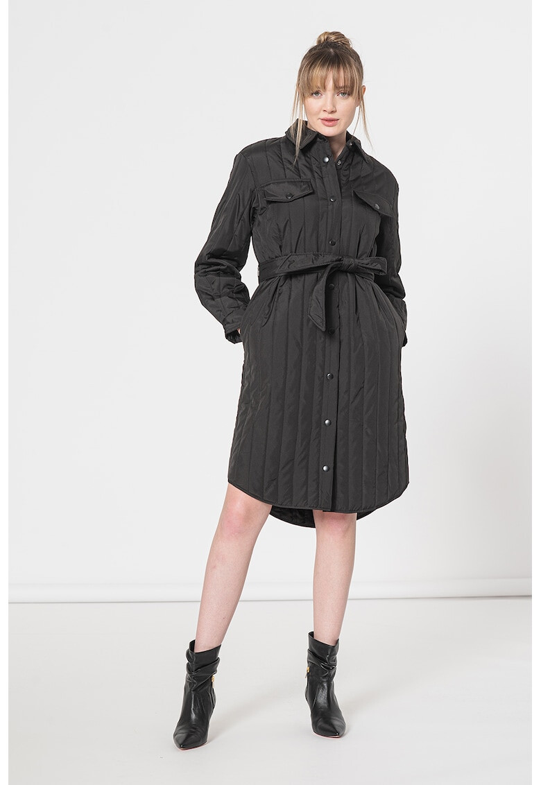 Vero Moda Дълго капитонирано яке с колан - Pepit.bg