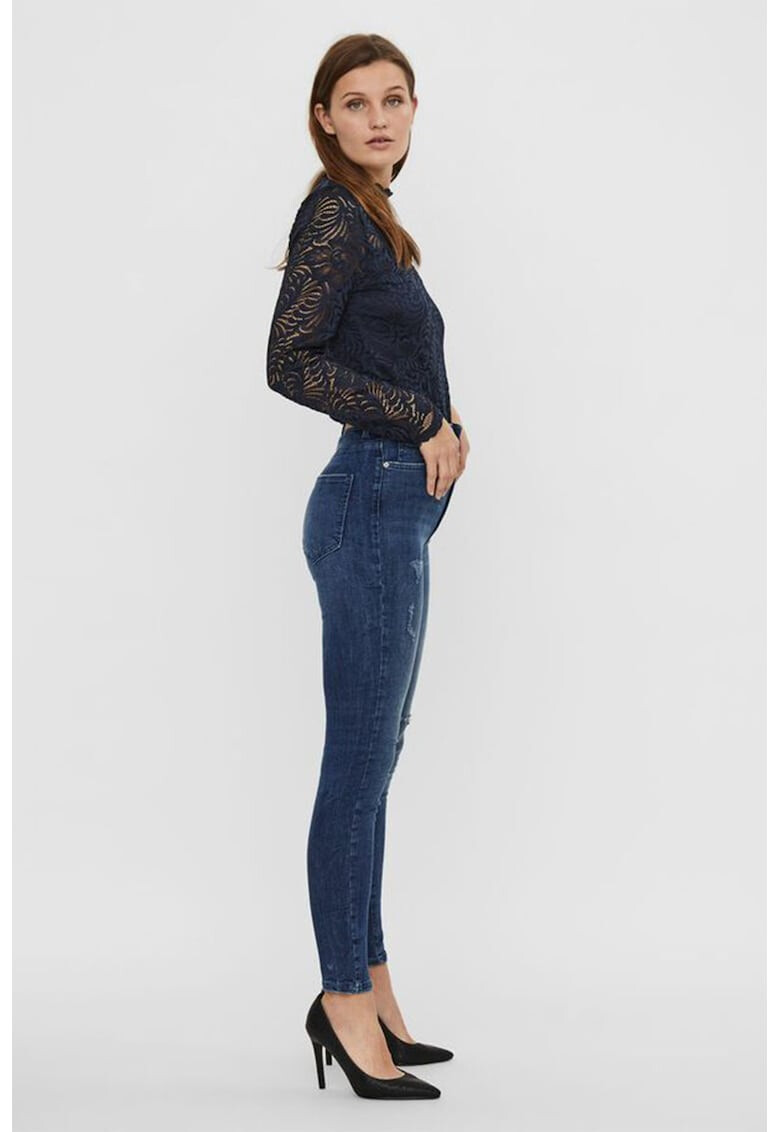 Vero Moda Дънки с лиосел и протрити зони - Pepit.bg