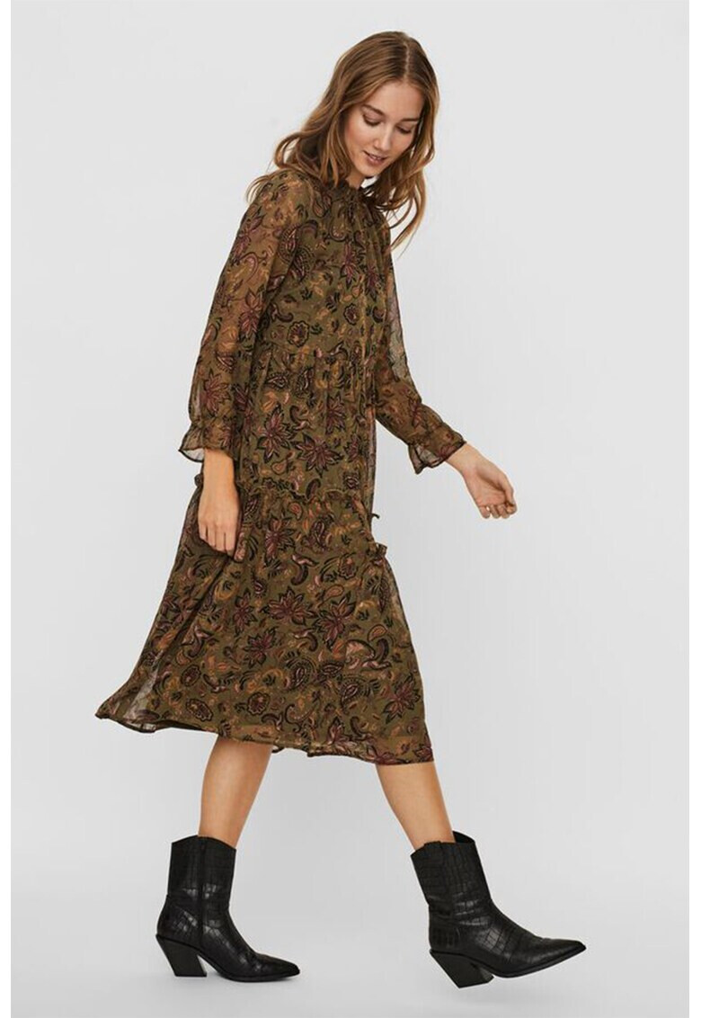 Vero Moda Ефирна рокля с десен - Pepit.bg