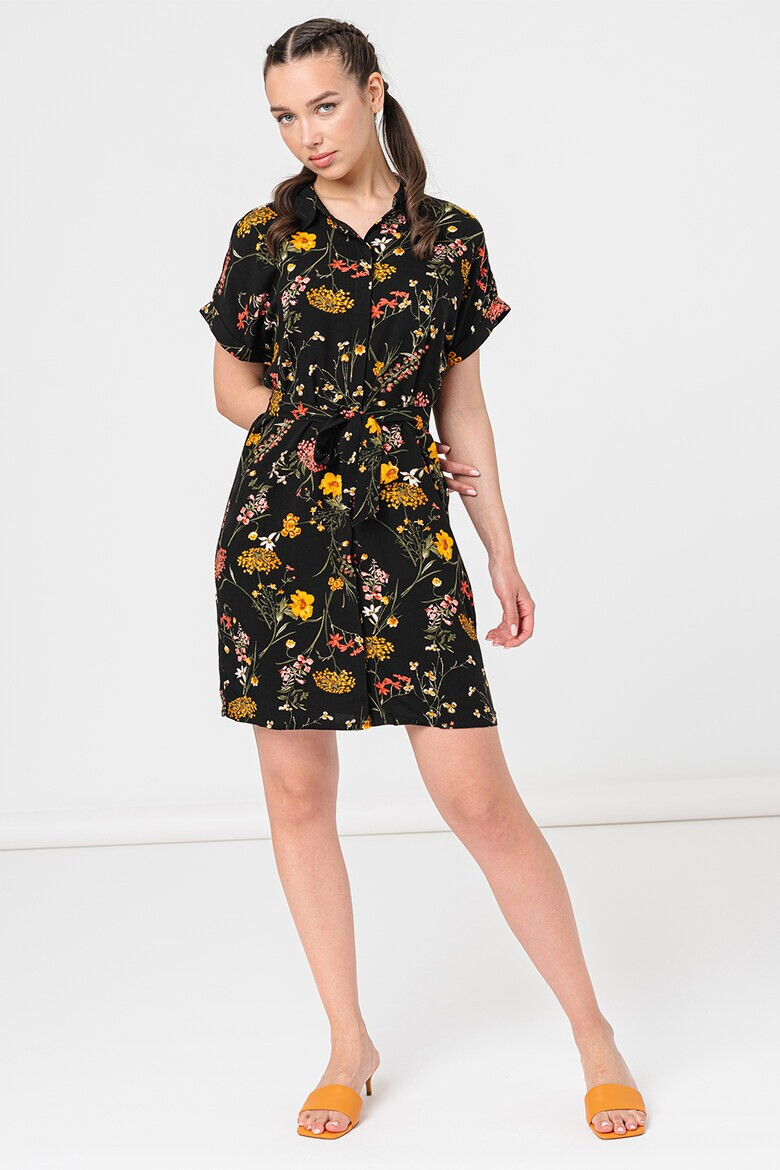 Vero Moda Флорална рокля с колан - Pepit.bg