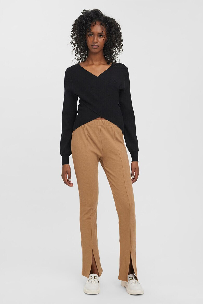 Vero Moda Къс застъпен пуловер Willow - Pepit.bg