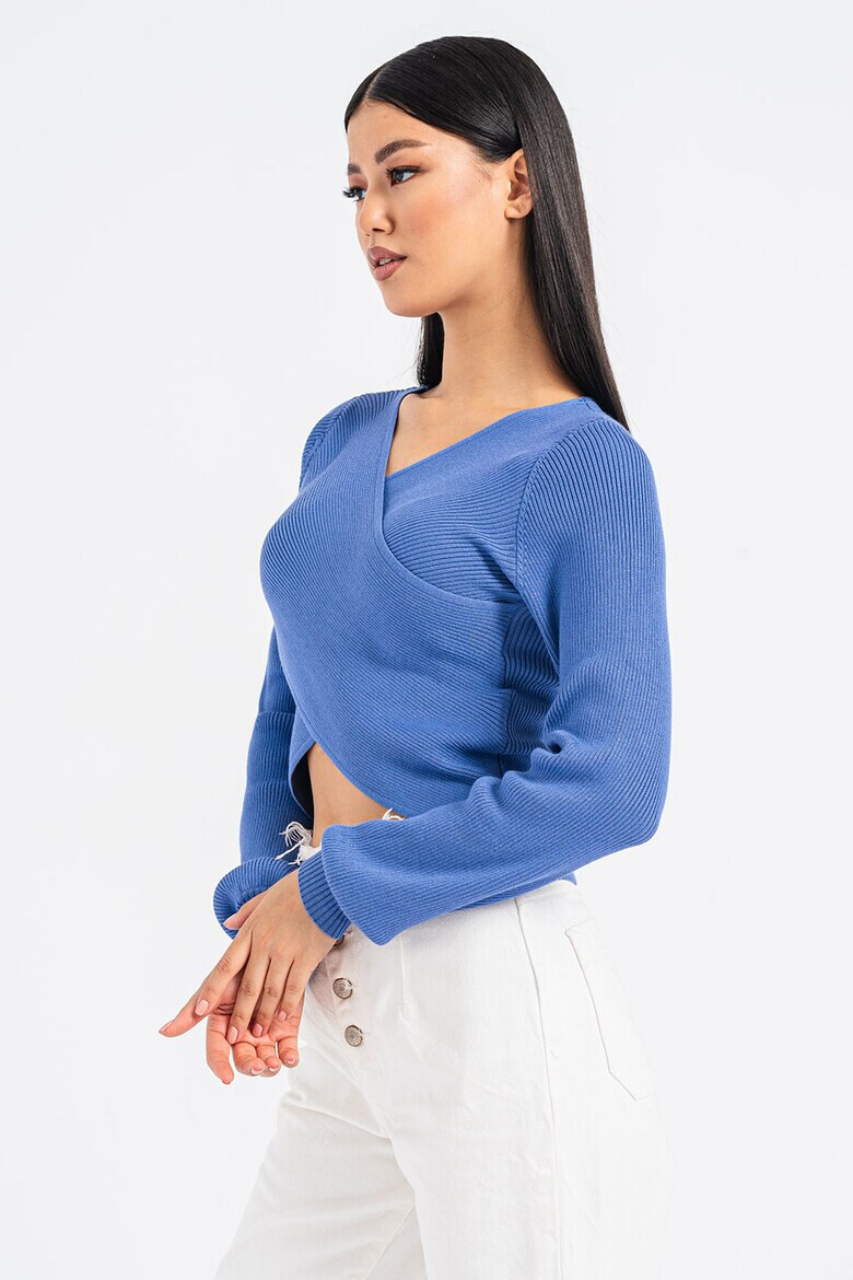 Vero Moda Къс застъпен пуловер Willow - Pepit.bg