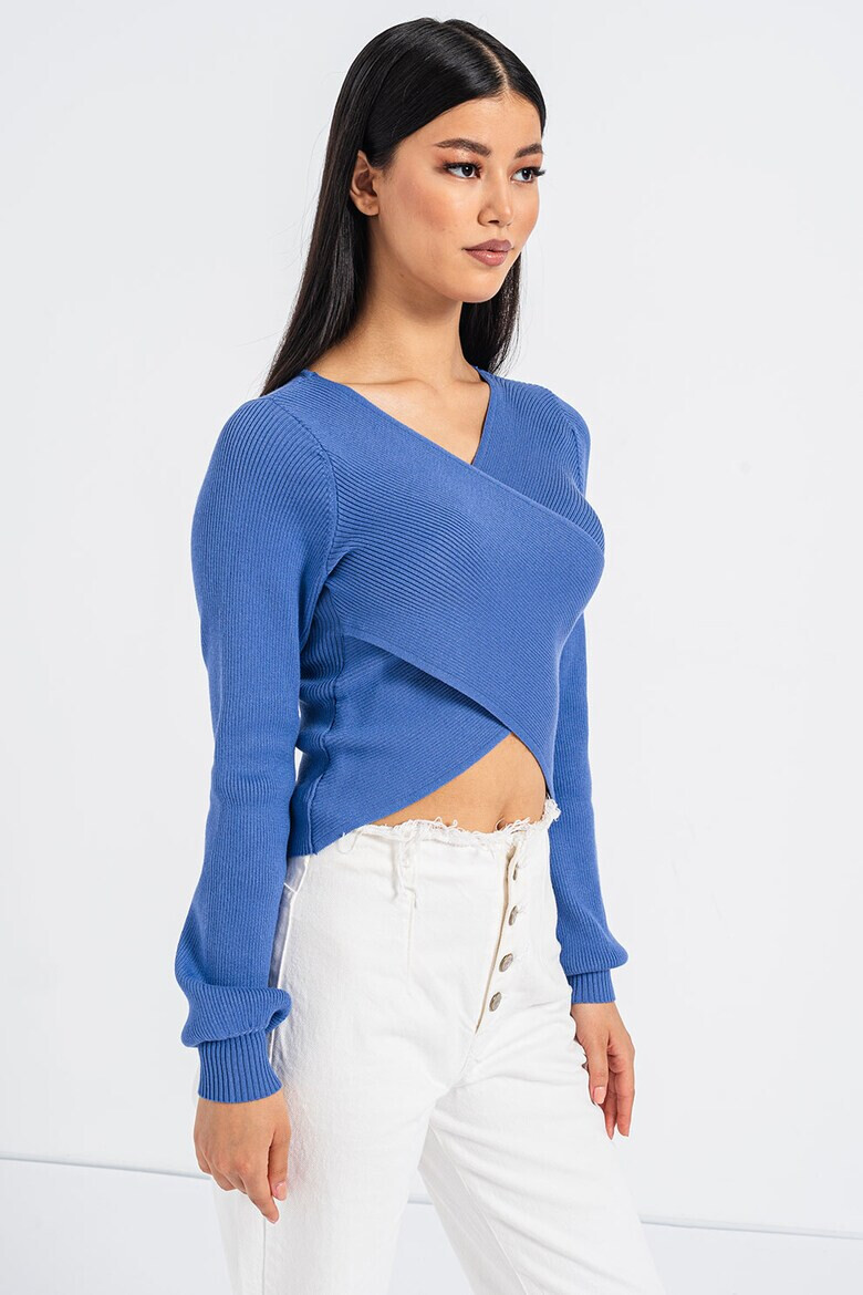 Vero Moda Къс застъпен пуловер Willow - Pepit.bg