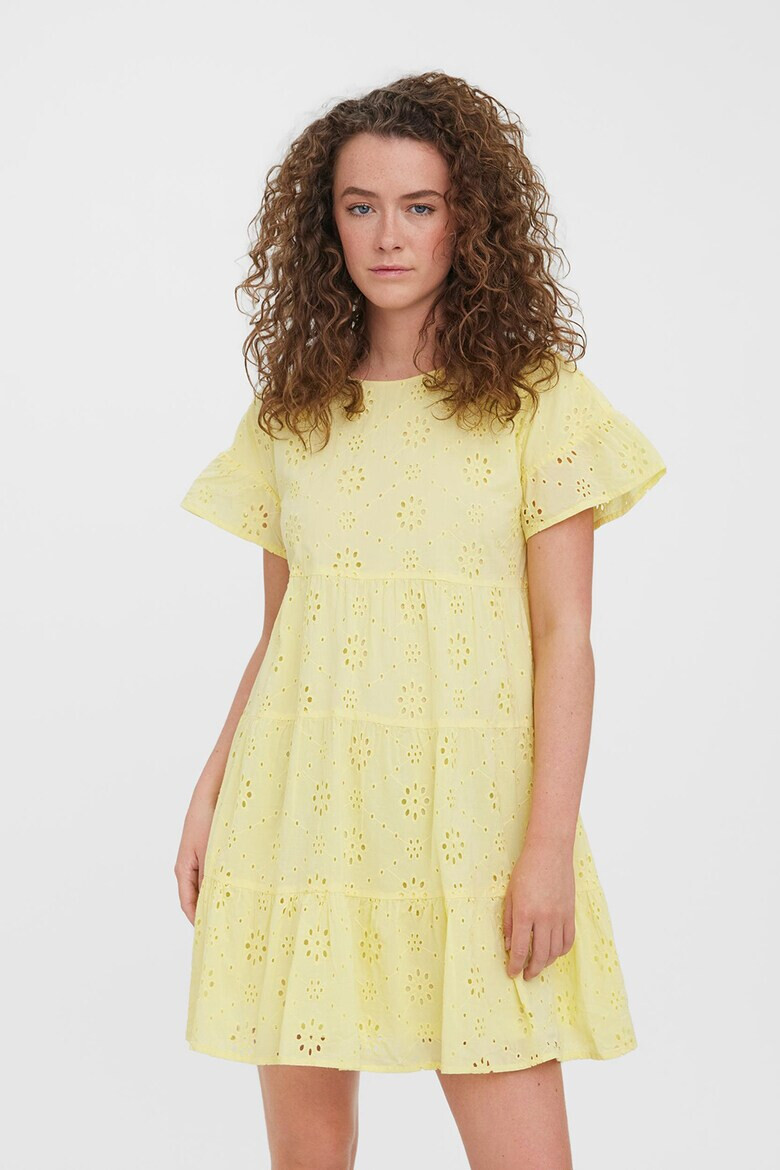 Vero Moda Къса рокля с ажур - Pepit.bg