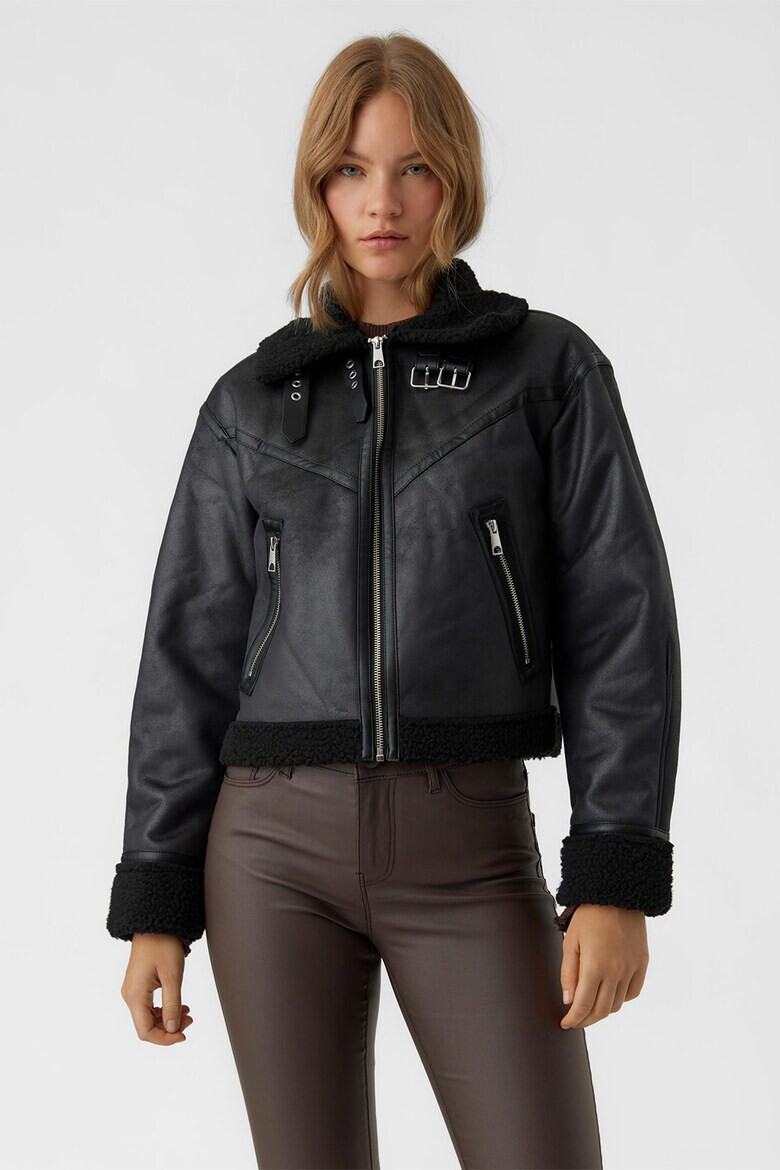 Vero Moda Късо палто с еко пух - Pepit.bg