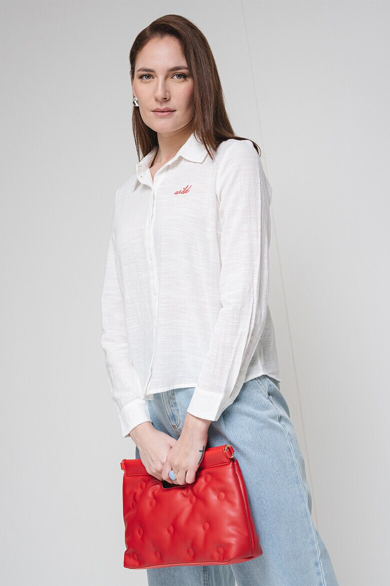 Vero Moda Памучна риза с бродерии - Pepit.bg